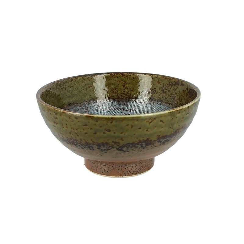 Bol japonais Suribachi en céramique avec intérieur strié