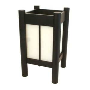 Lampe japonaise bois et papier 32 cm