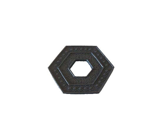 Sous‑théière japonaise en fonte noire Kikko, support pour théière en fonte
