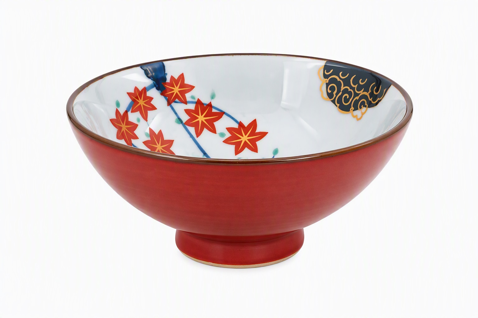 Tasse à thé japonaise Momiji en céramique décorée de motifs inspirés des érables japonais d'automne