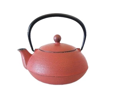 Théière japonaise en fonte Maru Hake, 0,6 L, fabrication Iwachu, avec motif circulaire traditionnel