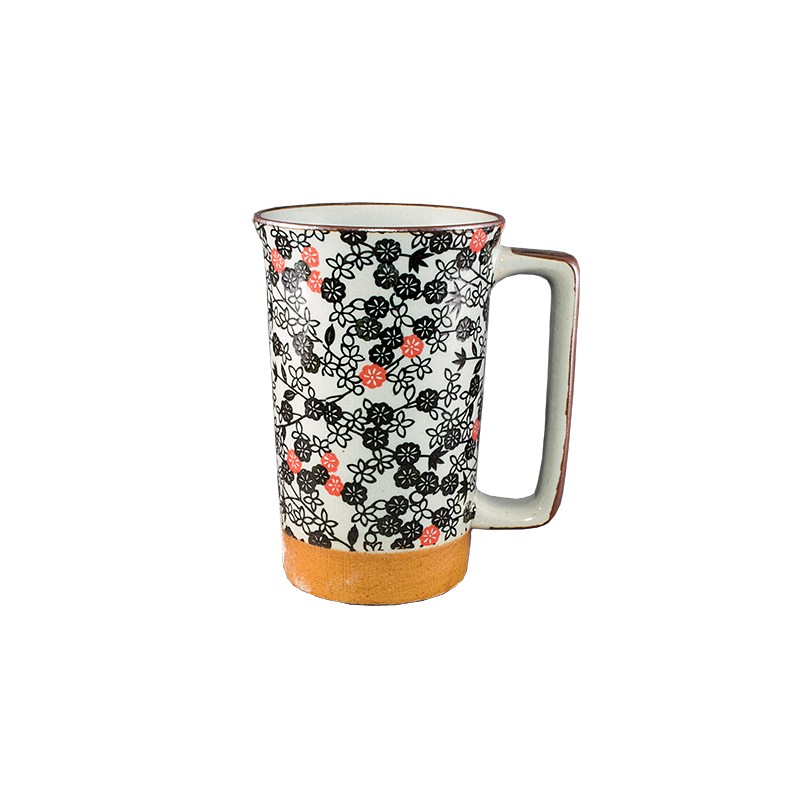 Grand mug fleurs