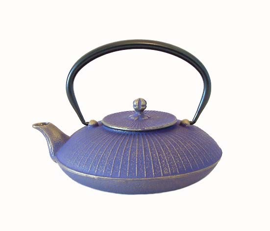 Théière japonaise en fonte Kasa 0,65 Lt Couleur : bleu