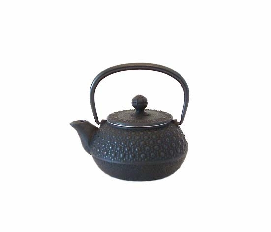 Théière japonaise en fonte noire Kikkō, 0,3 L, fabrication Iwachu