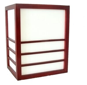 Lampe murale  en bois et papier japonais