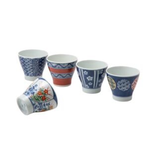 Set de 5 tasses à thé japonaises