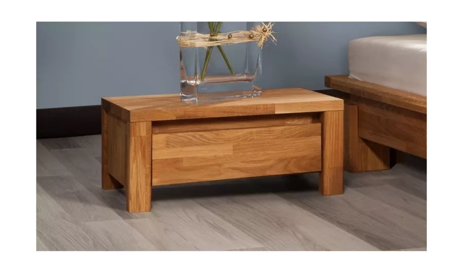 Chevet pour lit Tsuri bas chêne massif café