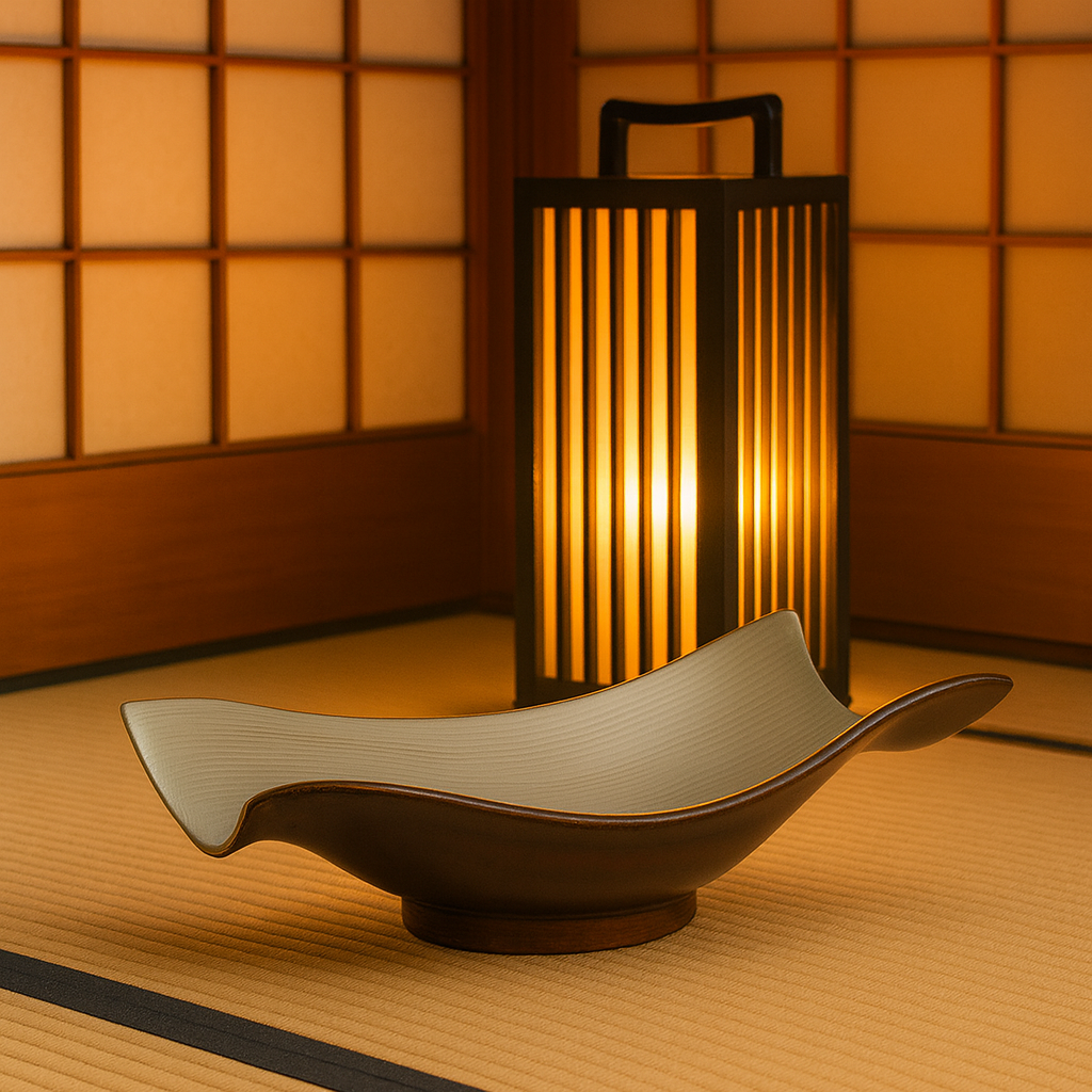 Bol original dans un décor japonais