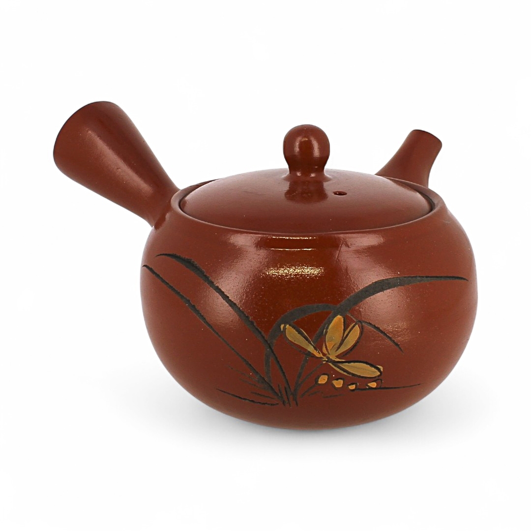 Théière japonaise Tokoname rouge Takeharu