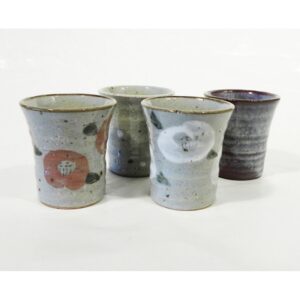 Set 4 verres à thé style artisanal