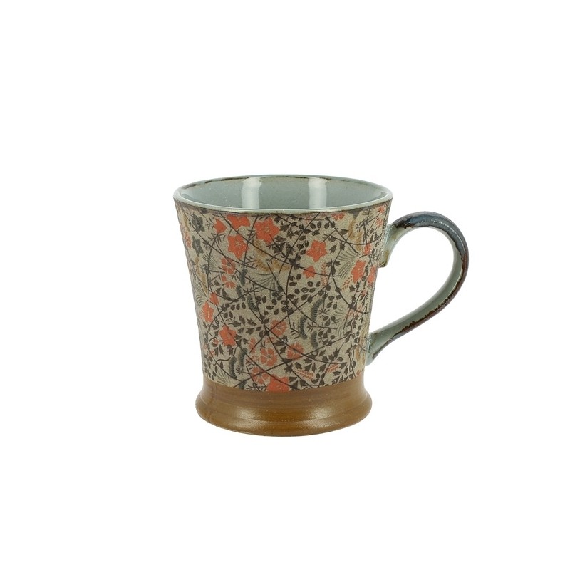 Petit mug japonais en céramique décoré de feuilles de Momiji