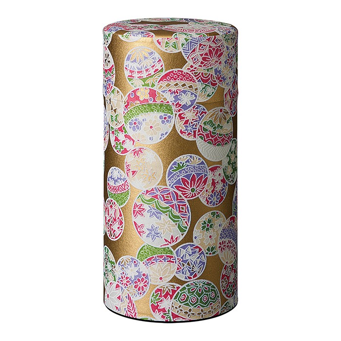 Boîtes à thé japonaises en métal hermétique, décorées de motifs traditionnels dorés ou argentés