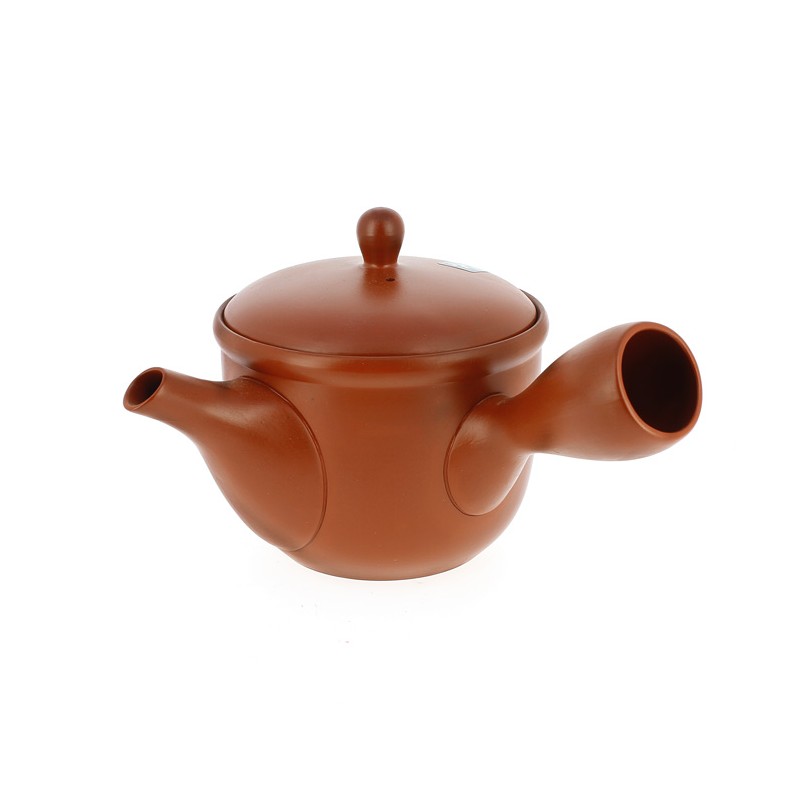 Théière japonaise Tokoname en céramique rouge, capacité 0,5 litre