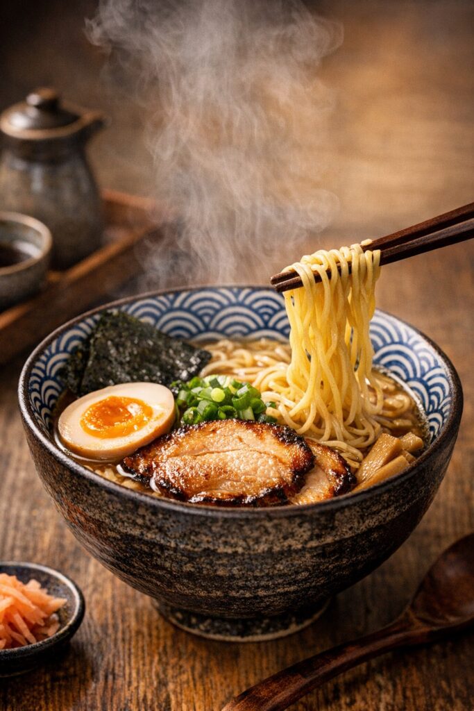 Bol japonais pour ramen, illustrant la vaisselle japonaise traditionnelle et son esthétique