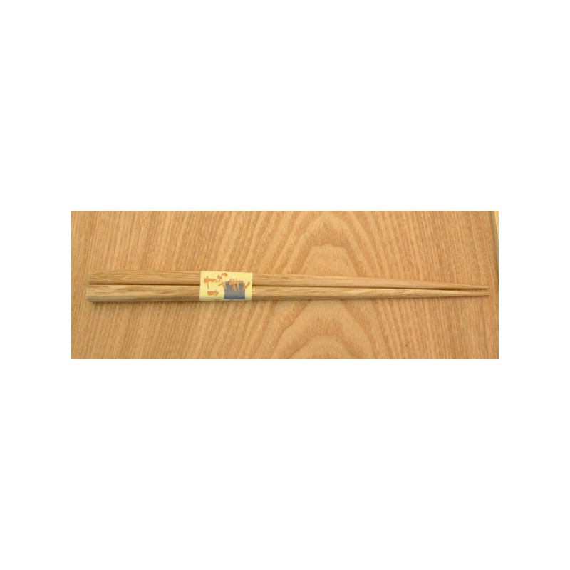 Paire de baguettes japonaises naturelles en bois, longueur 22,5 cm