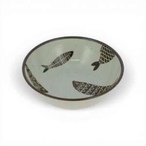 Bol japonais poissons brun