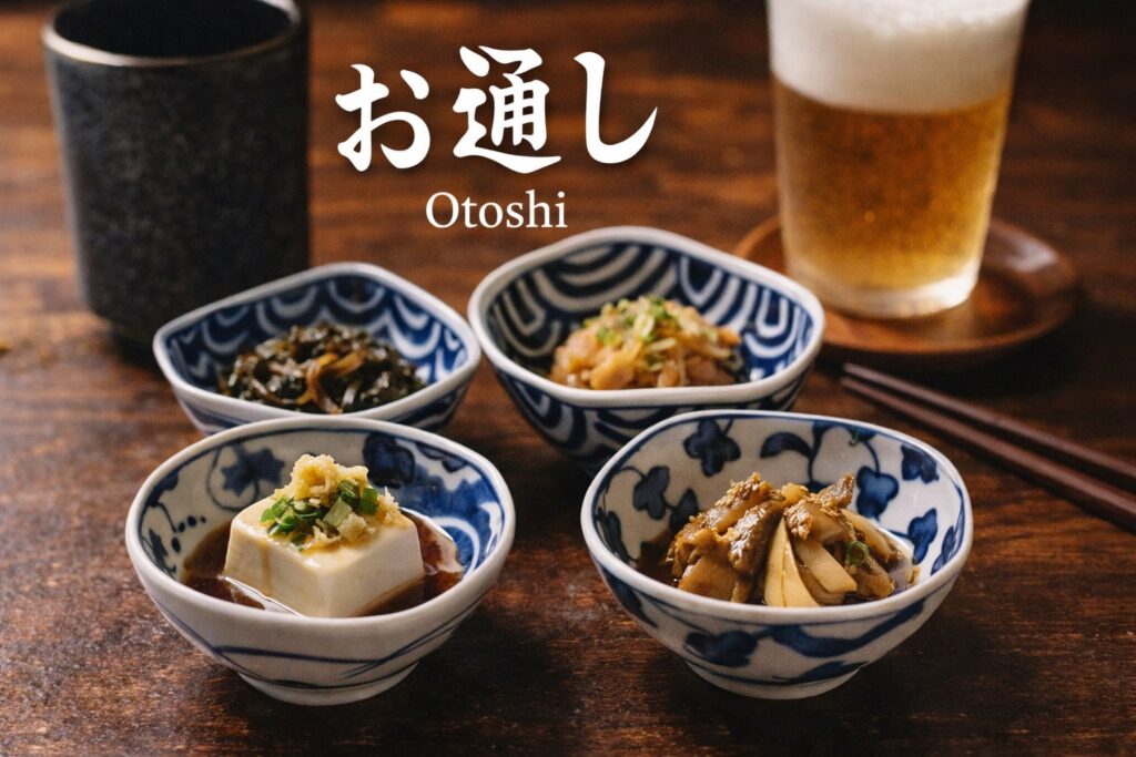 Petites entrées japonaises otoshi servies dans des coupelles kobachi, illustrant l’art de la table japonaise