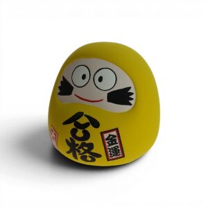 Daruma tirelire jaune