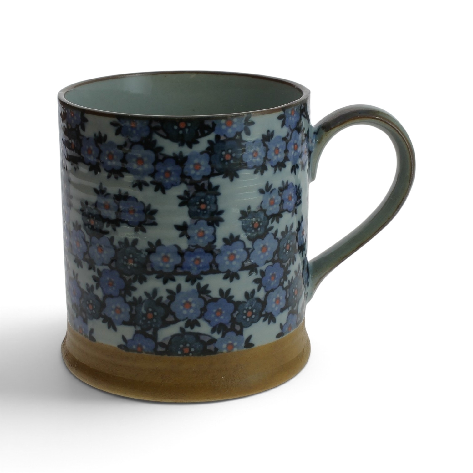 Petit mug japonais Tashoukomon fleuri de 25 cl en céramique japonaise