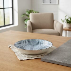 Set 2 assiettes losanges