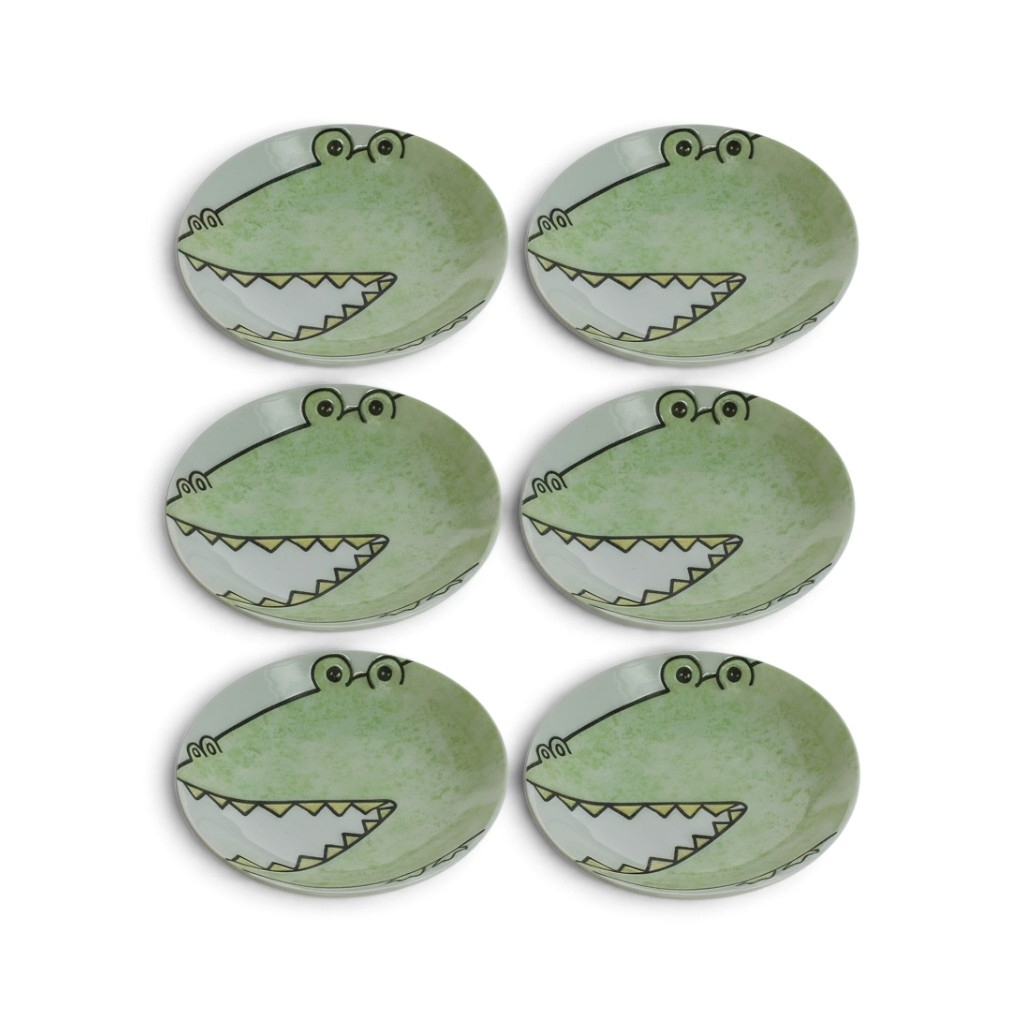 Set de 6 petites coupelles japonaises crocodiles au design kawaii