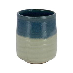 Yunomi bleu et blanc